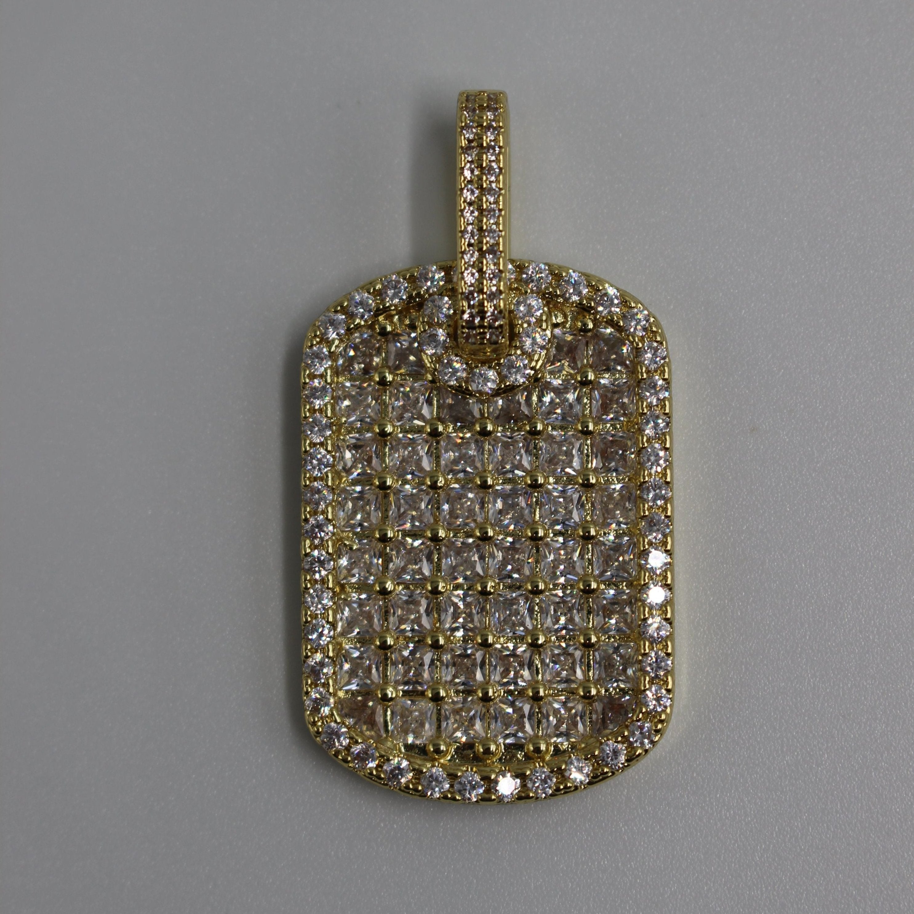 Baguette Dogtag Pendant